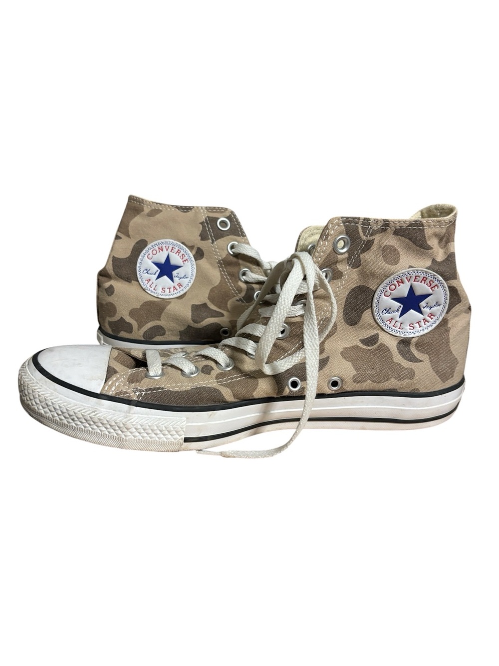 Converse Tan Camo High-Top Sneakers